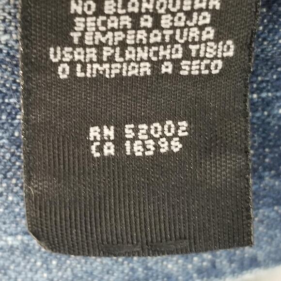 DKNY Jeans Jeans Mens 34x32 Blue Straight Leg Denim Embroidered Pockets Cotton - Picture 16 of 16